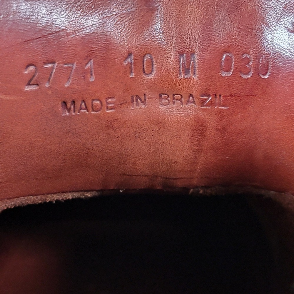 Cole Haan Country Chukka Shoes Mens Size 10 Brown Leather Derby Split Toe Dress - Picture 8 of 8